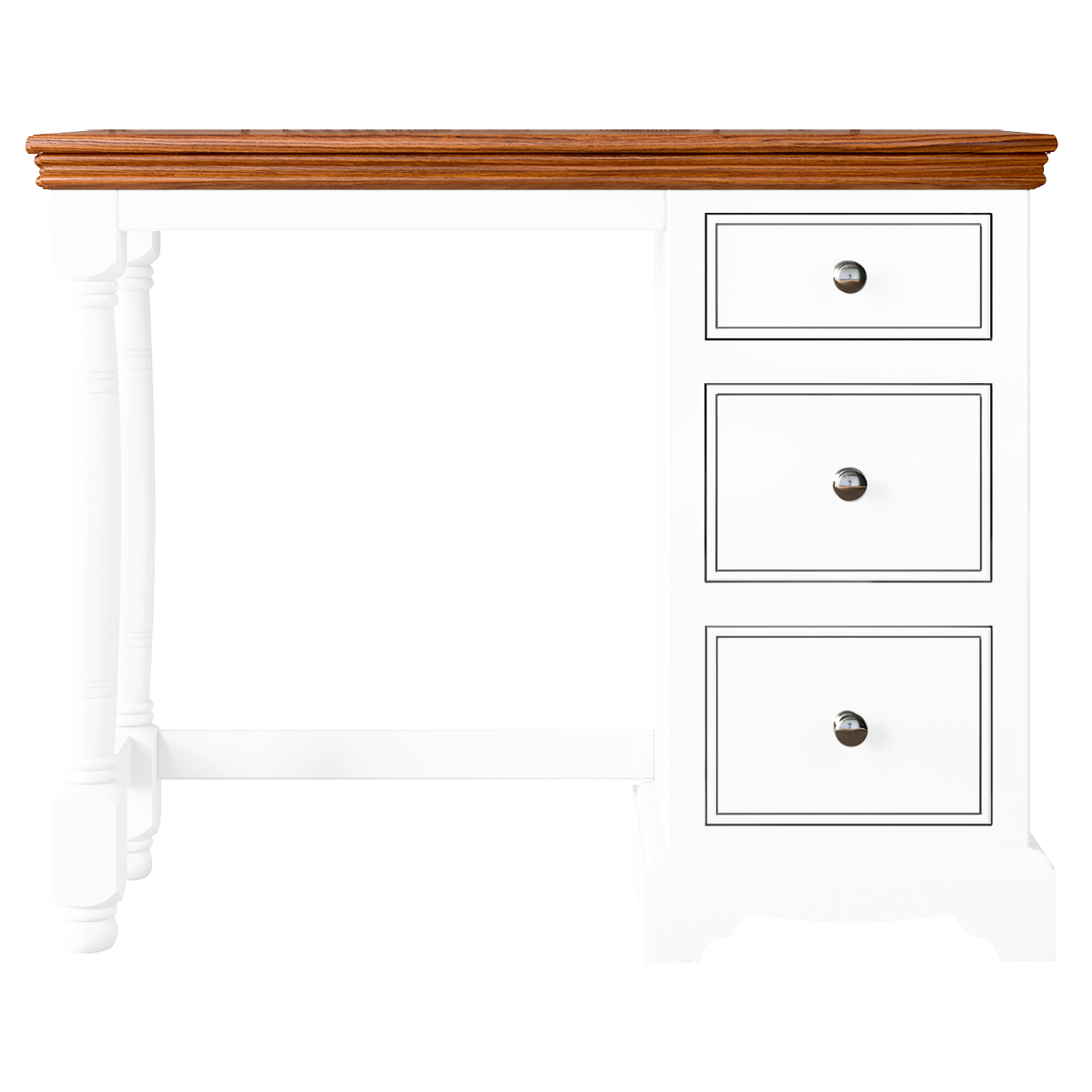 Inspiration Painted Single Ped Dressing Table