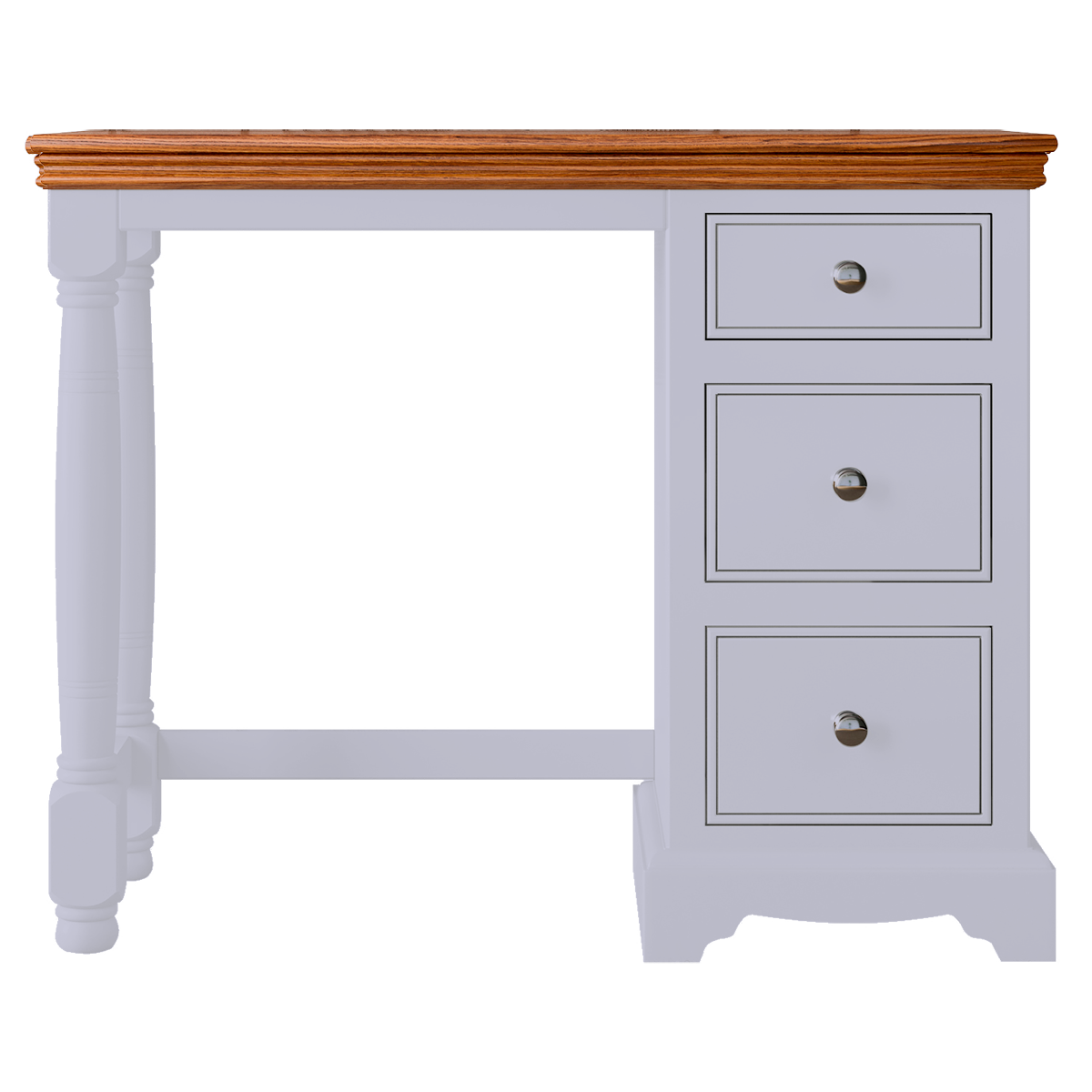 Inspiration Painted Single Ped Dressing Table