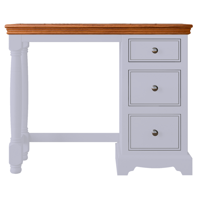 Inspiration Painted Single Ped Dressing Table