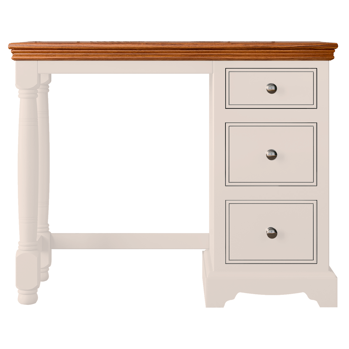 Inspiration Painted Single Ped Dressing Table