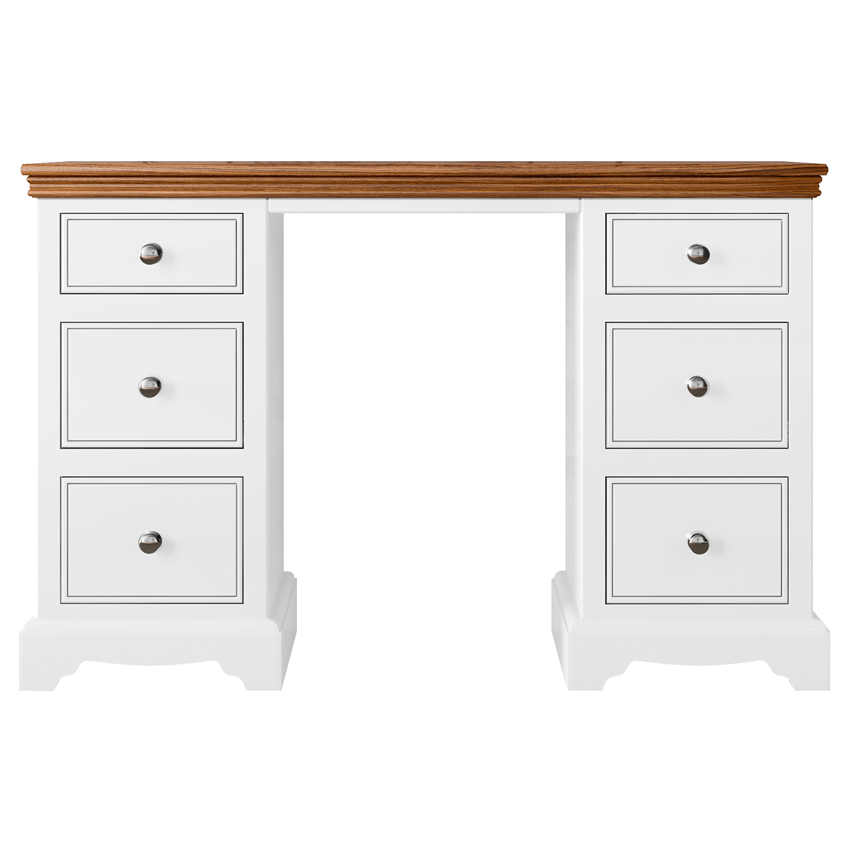 Inspiration Painted Double Ped Dressing Table