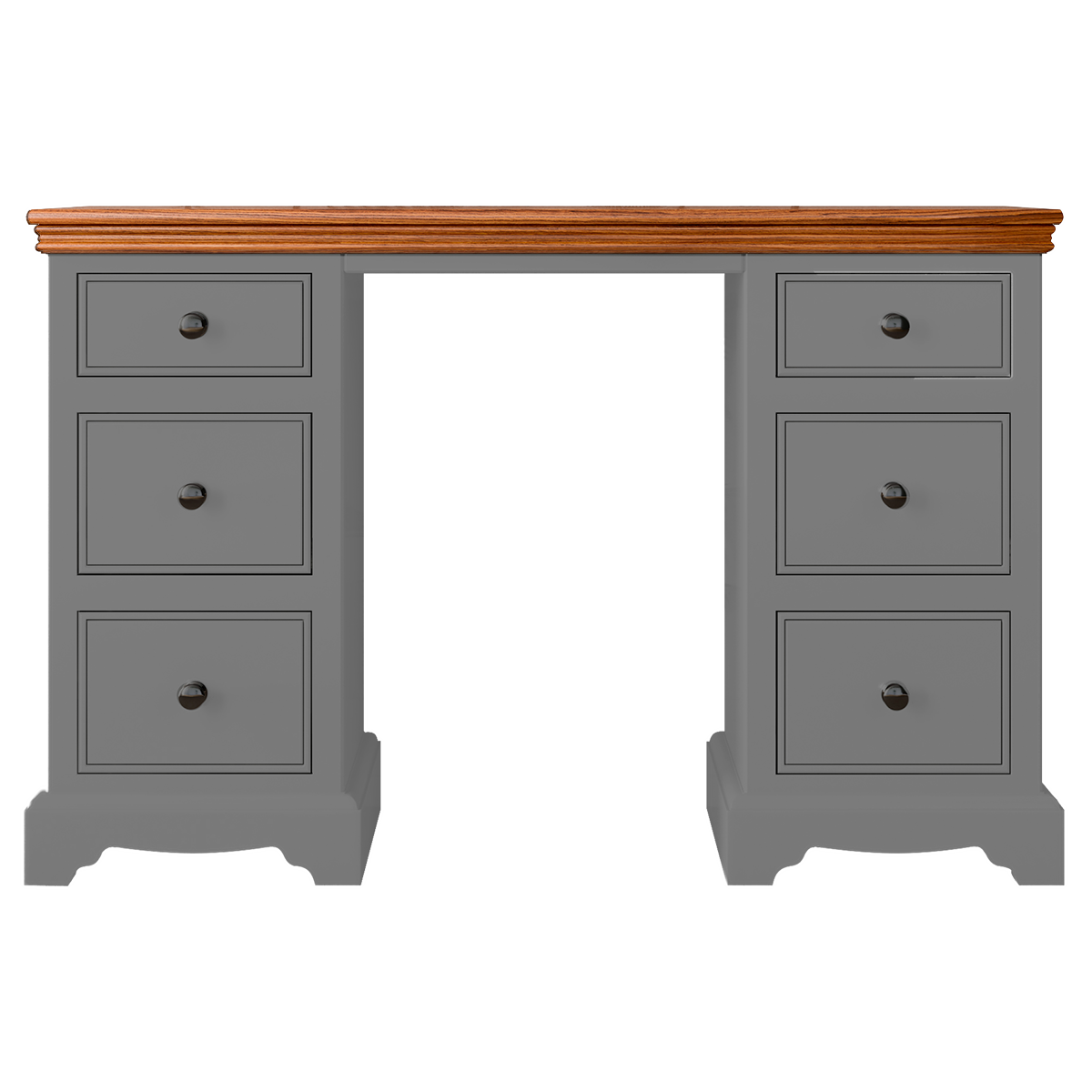 Inspiration Painted Double Ped Dressing Table