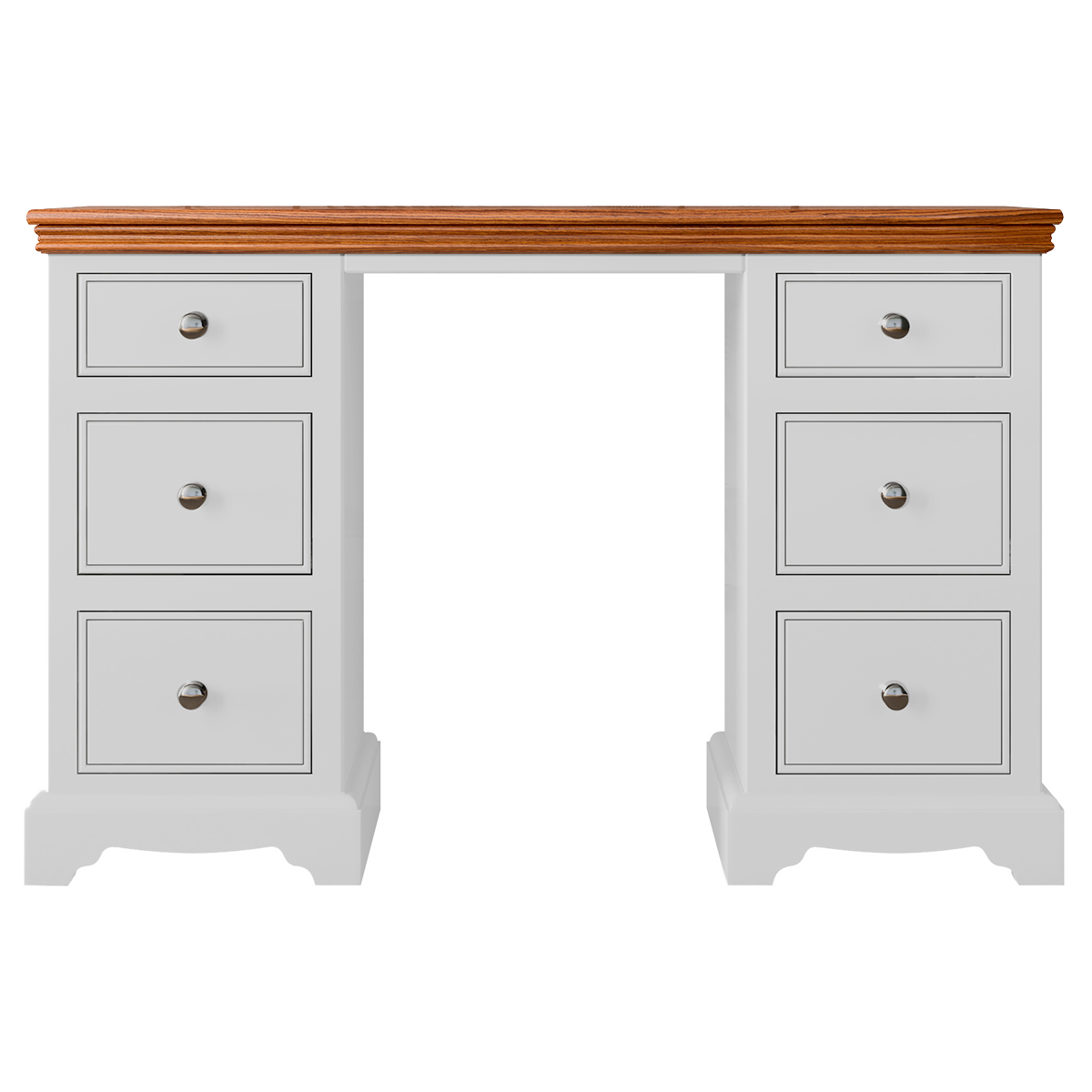 Inspiration Painted Double Ped Dressing Table