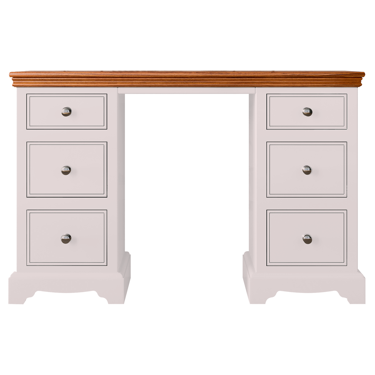 Inspiration Painted Double Ped Dressing Table