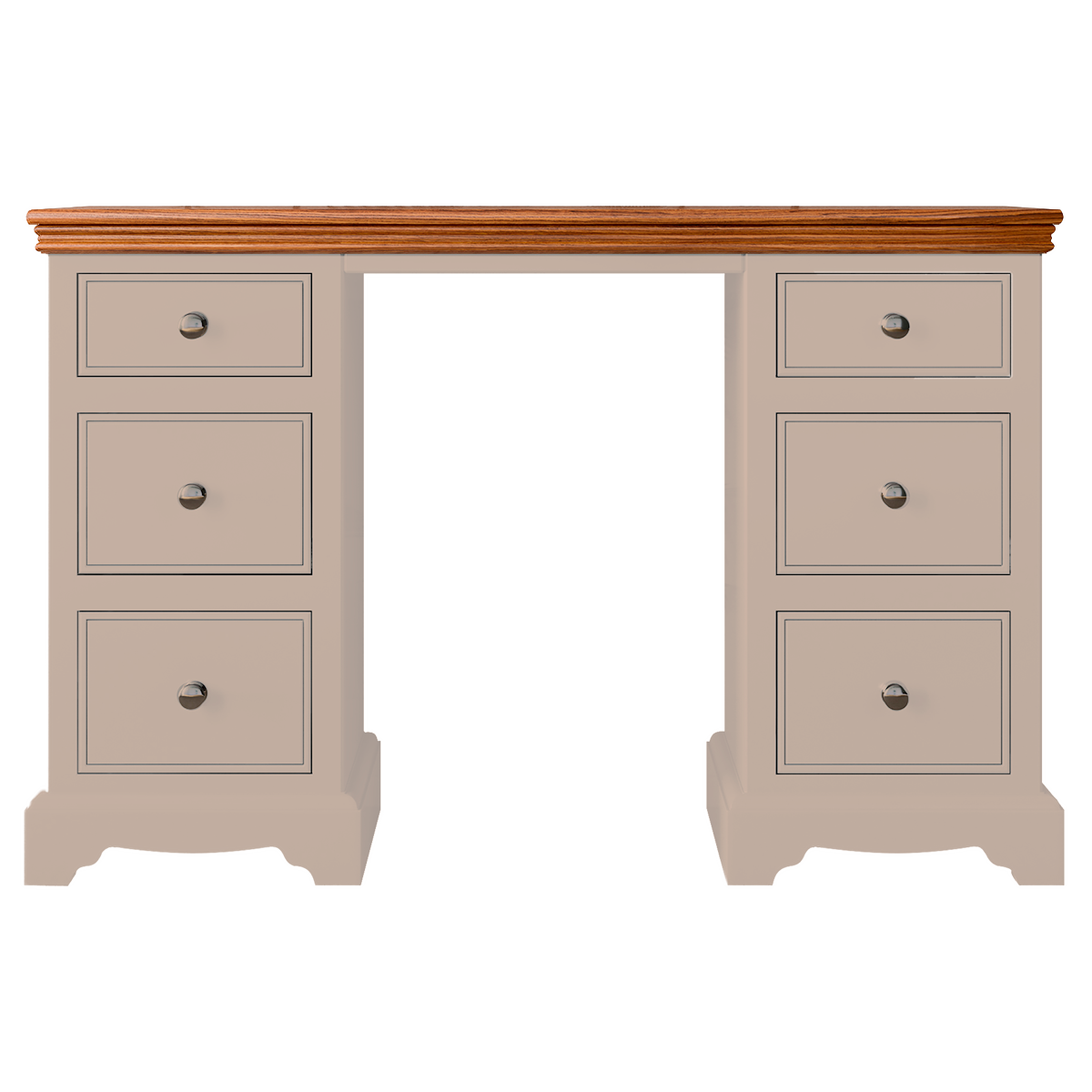 Inspiration Painted Double Ped Dressing Table