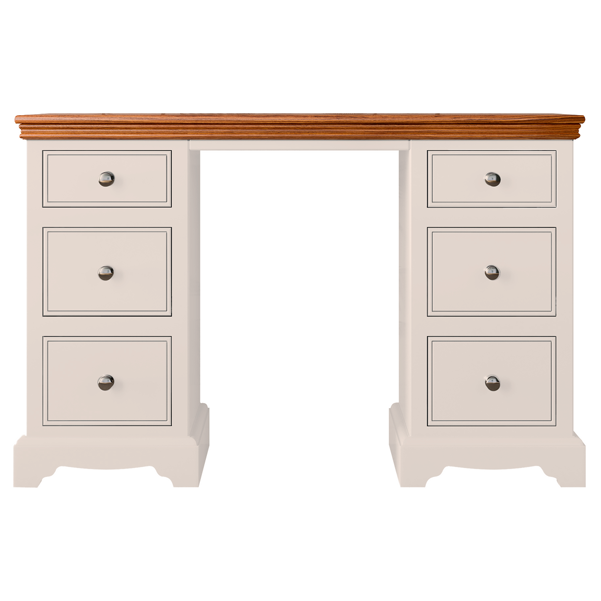 Inspiration Painted Double Ped Dressing Table