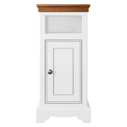 Inspiration Narrow 1 Door/Drawer Open Shelf Bedside