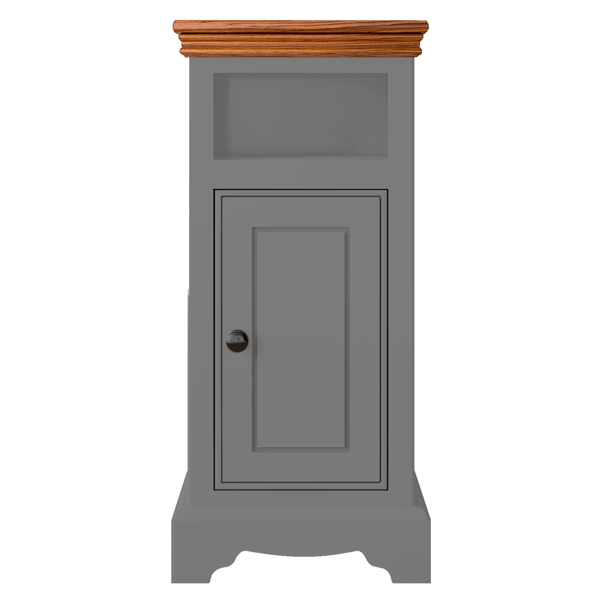 Inspiration Narrow 1 Door/Drawer Open Shelf Bedside