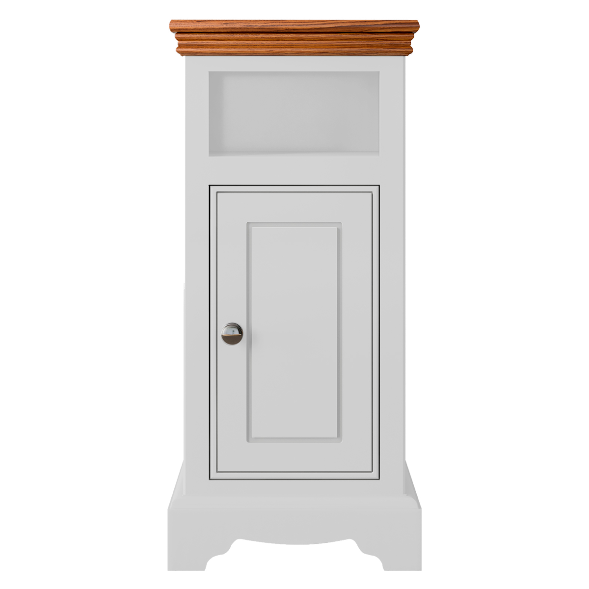 Inspiration Narrow 1 Door/Drawer Open Shelf Bedside