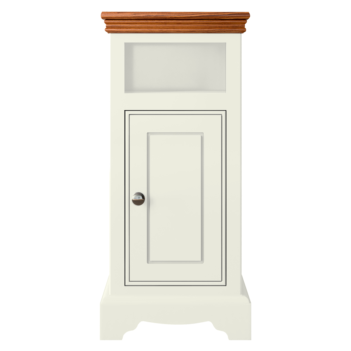 Inspiration Narrow 1 Door/Drawer Open Shelf Bedside