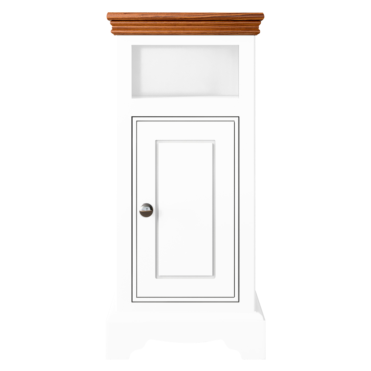 Inspiration Narrow 1 Door/Drawer Open Shelf Bedside