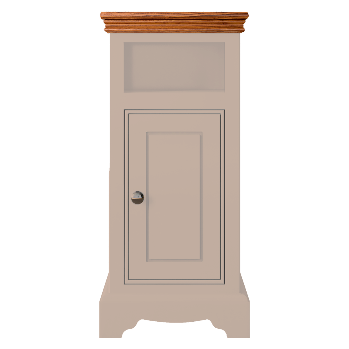 Inspiration Narrow 1 Door/Drawer Open Shelf Bedside