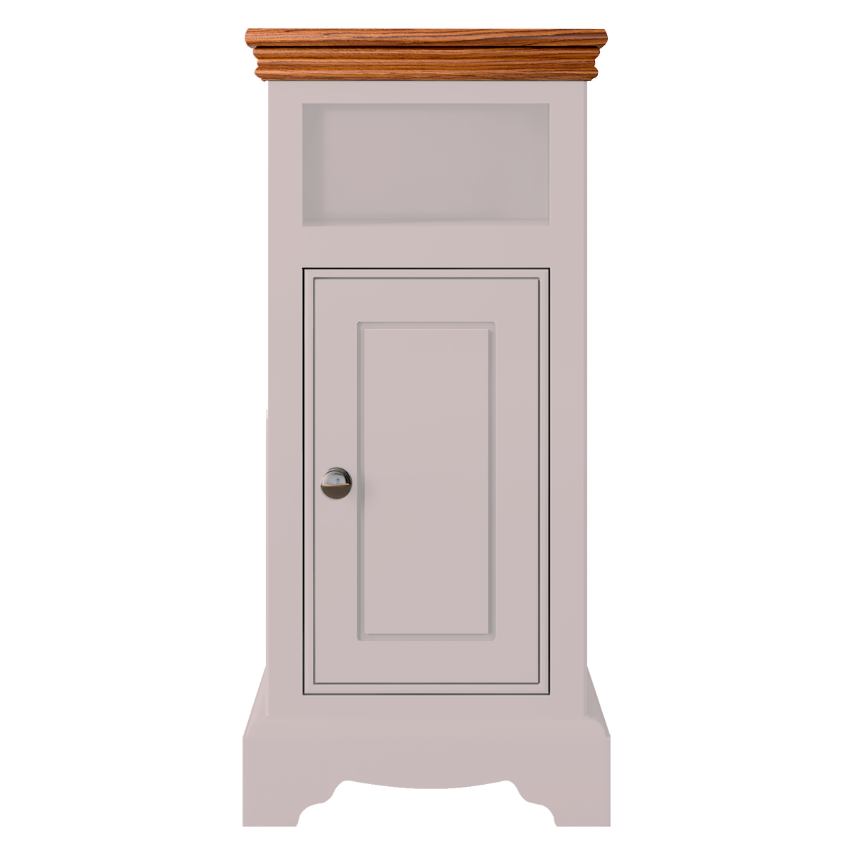 Inspiration Narrow 1 Door/Drawer Open Shelf Bedside