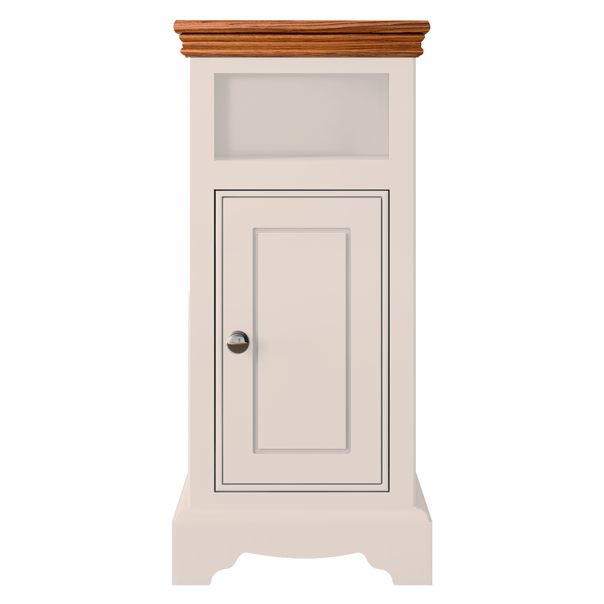 Inspiration Narrow 1 Door/Drawer Open Shelf Bedside