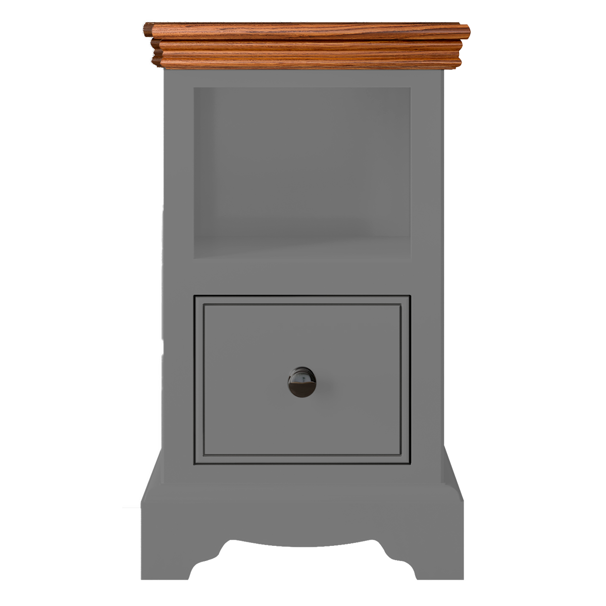 Inspiration Large  1 Drawer Open Shelf Bedside