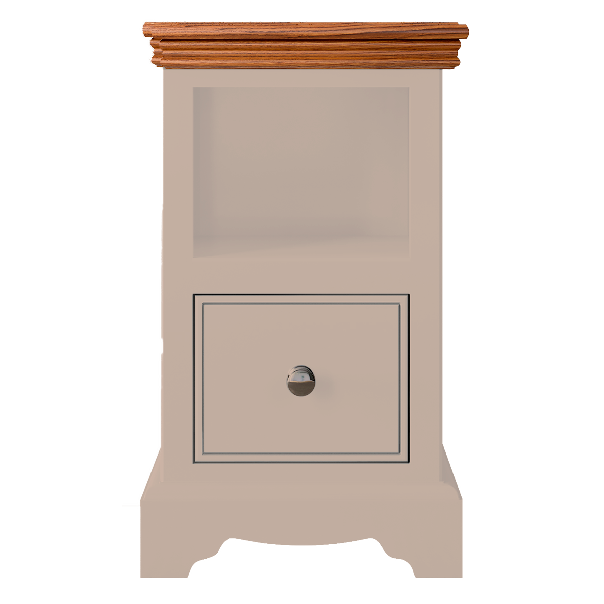 Inspiration Large  1 Drawer Open Shelf Bedside