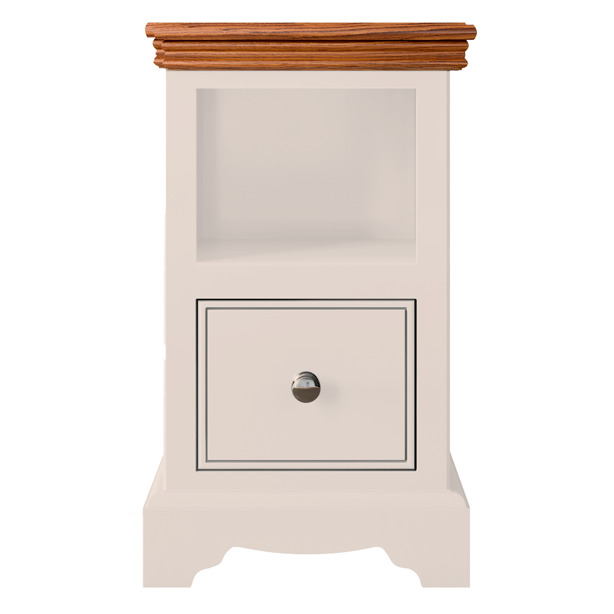 Inspiration Large  1 Drawer Open Shelf Bedside