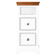 Inspiration Narrow Open Shelf 2 Drawer Bedside