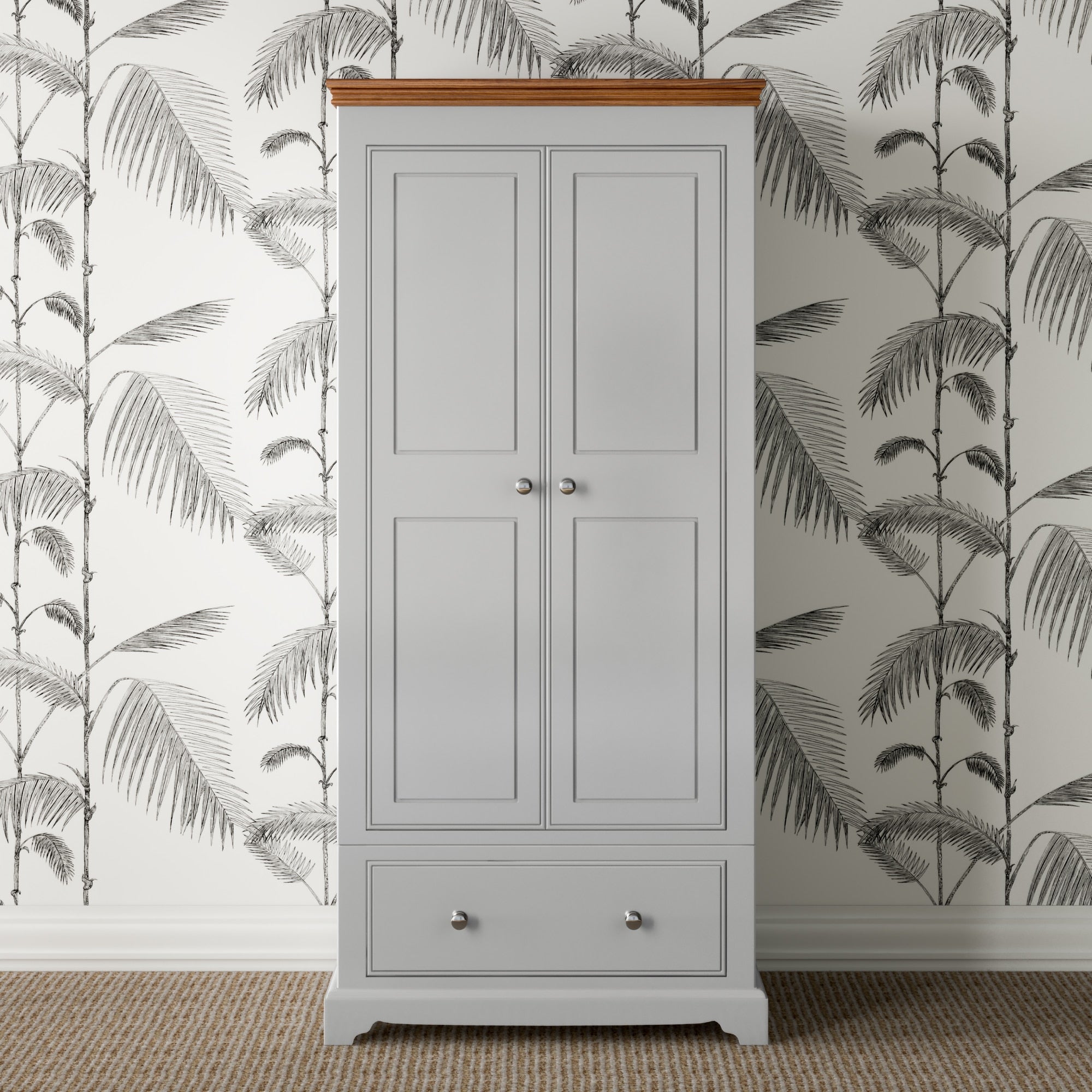 Inspiration Painted 2 Door/1 Drawer Wardrobe