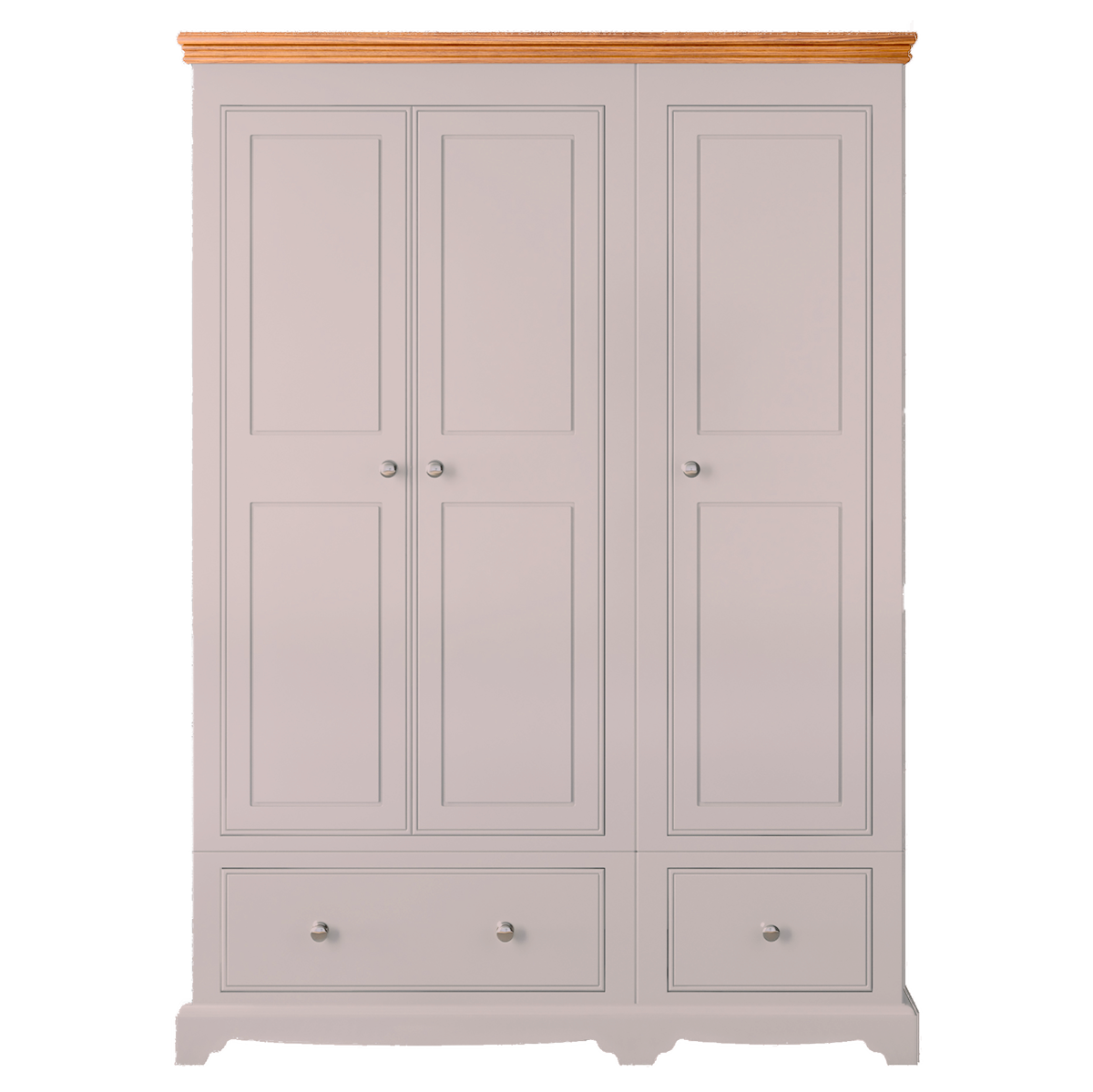 Inspiration Painted Small Triple Wardrobe with Drawers