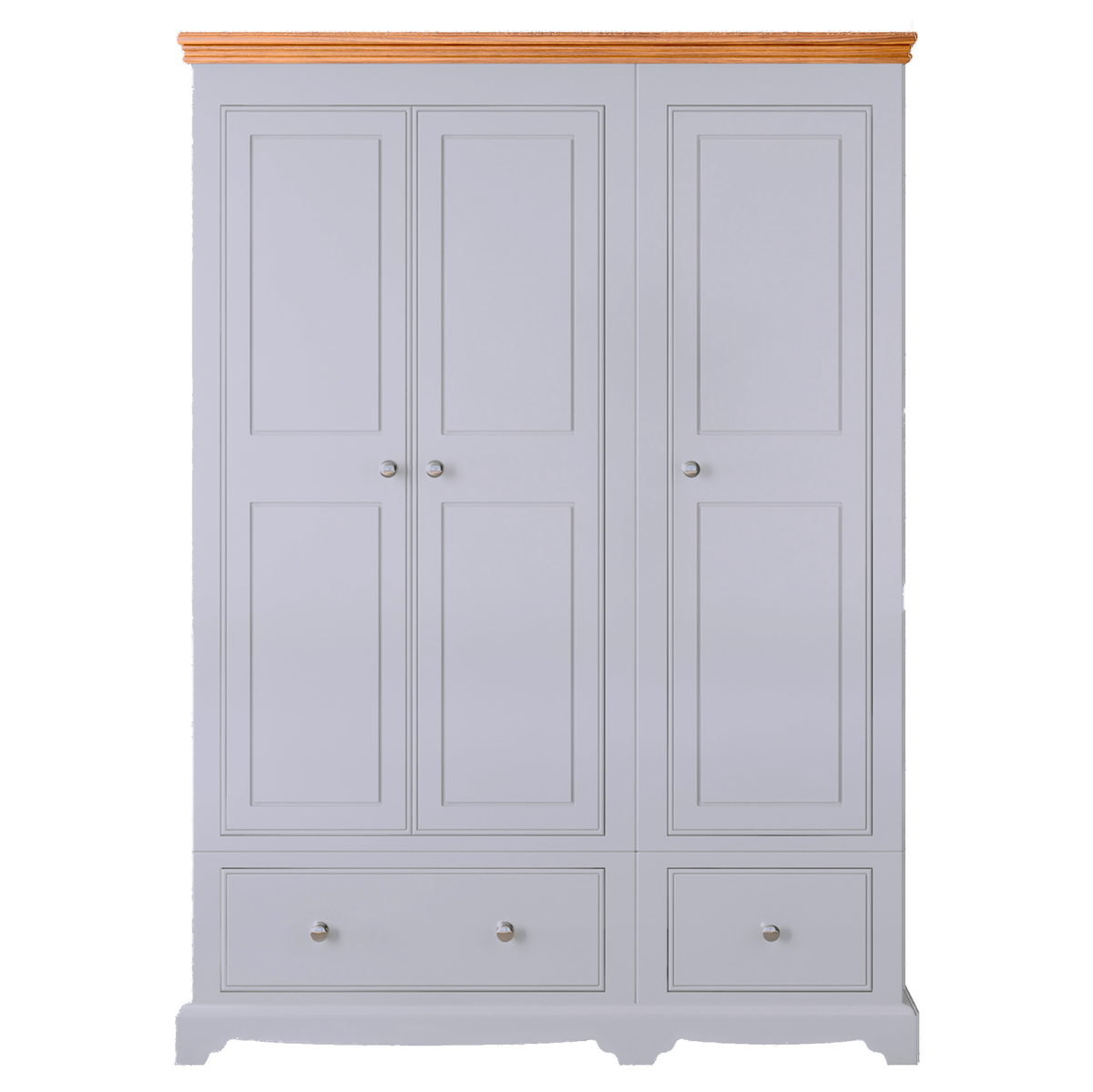 Inspiration Painted Small Triple Wardrobe with Drawers