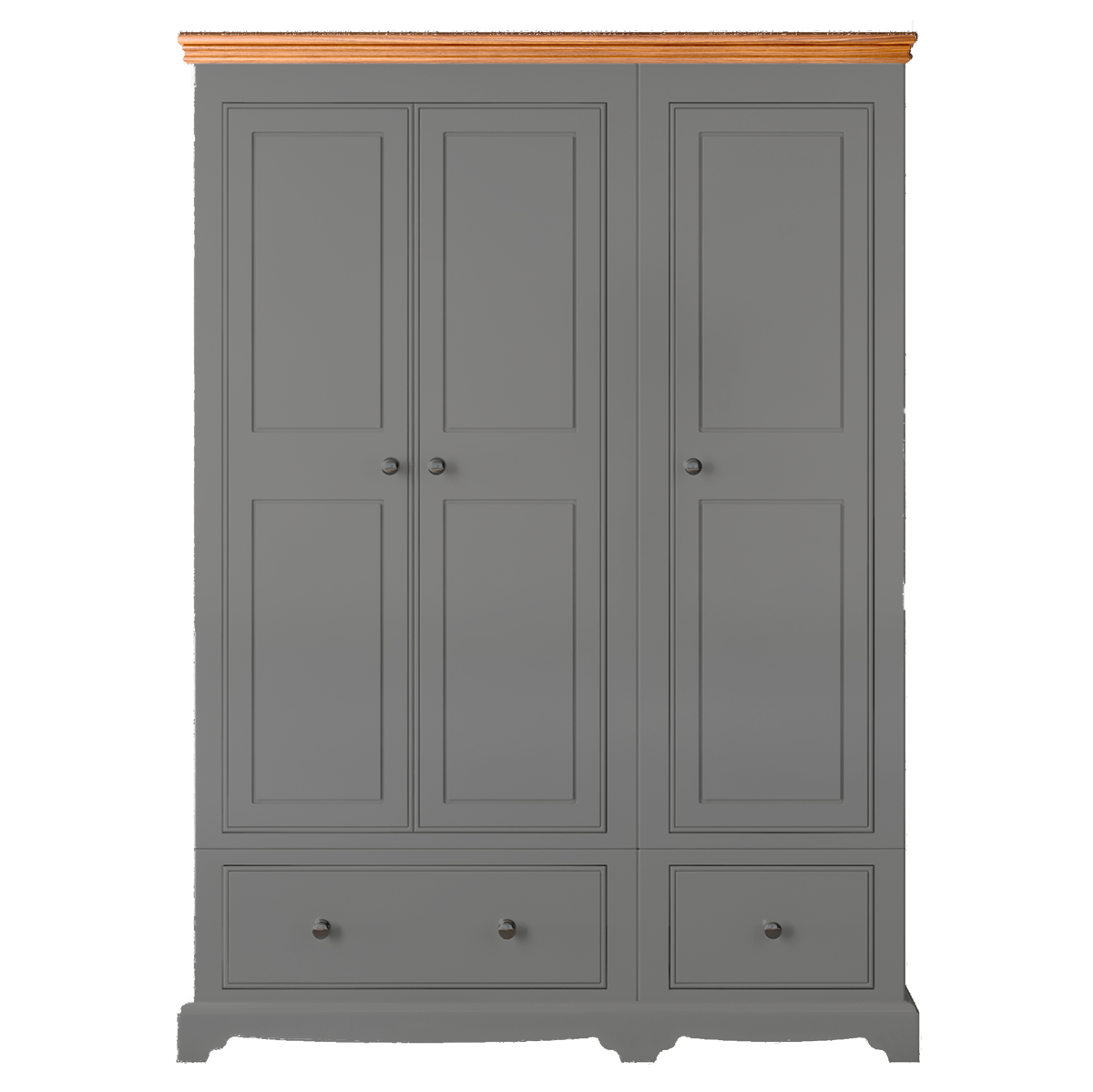 Inspiration Painted Small Triple Wardrobe with Drawers