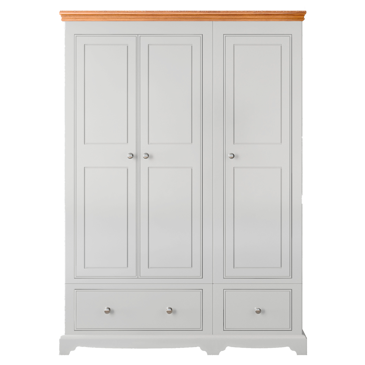 Inspiration Painted Small Triple Wardrobe with Drawers