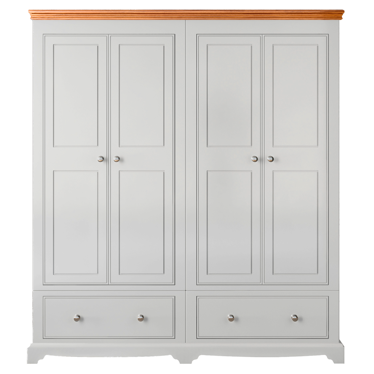 Inspiration Painted 4 Door / 2 Drawer Wardrobe