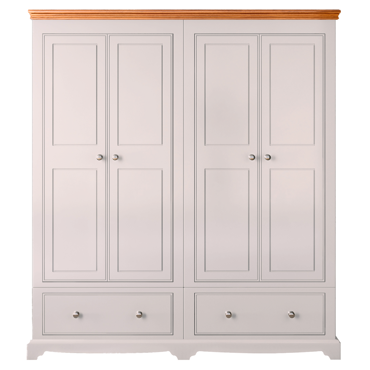 Inspiration Painted 4 Door / 2 Drawer Wardrobe