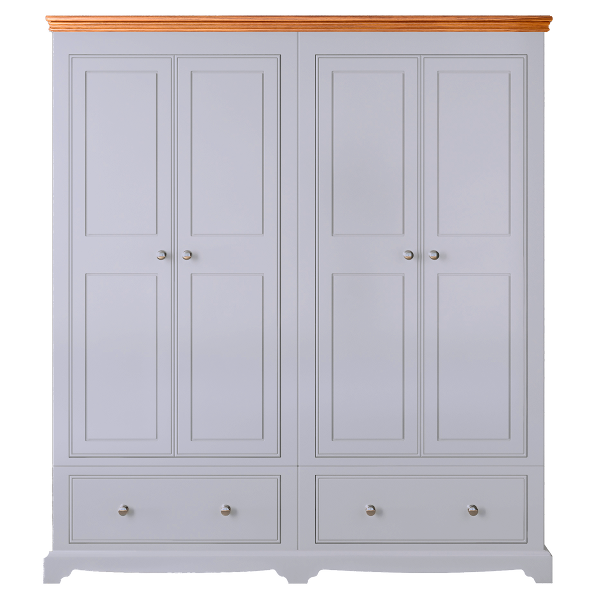 Inspiration Painted 4 Door / 2 Drawer Wardrobe