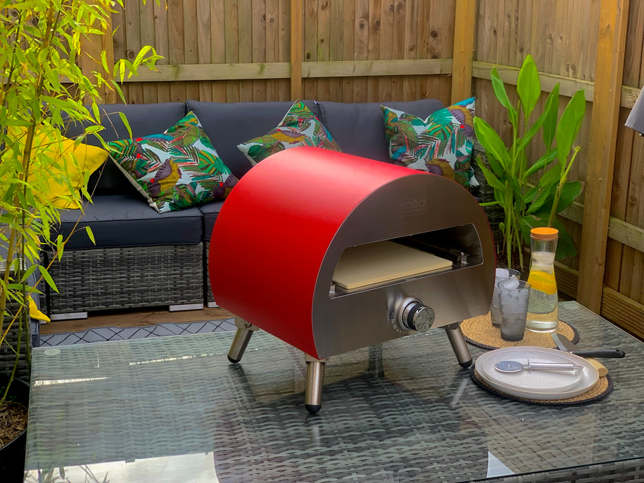 Fogo & Chama Red Hellion | Pizza Oven with Free Rain Cover