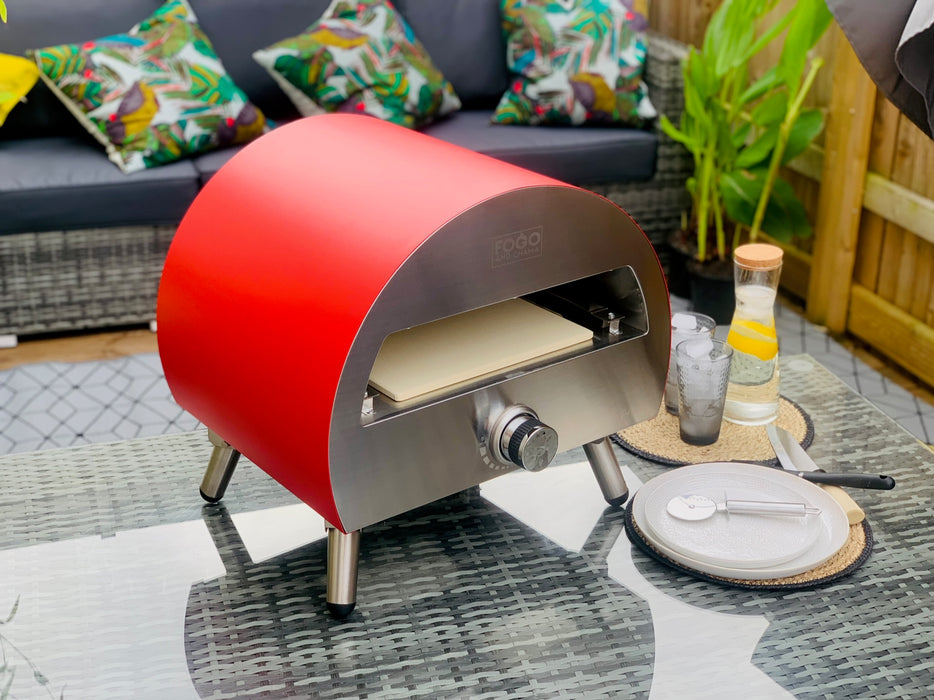 Fogo & Chama Red Hellion | Pizza Oven with Free Rain Cover