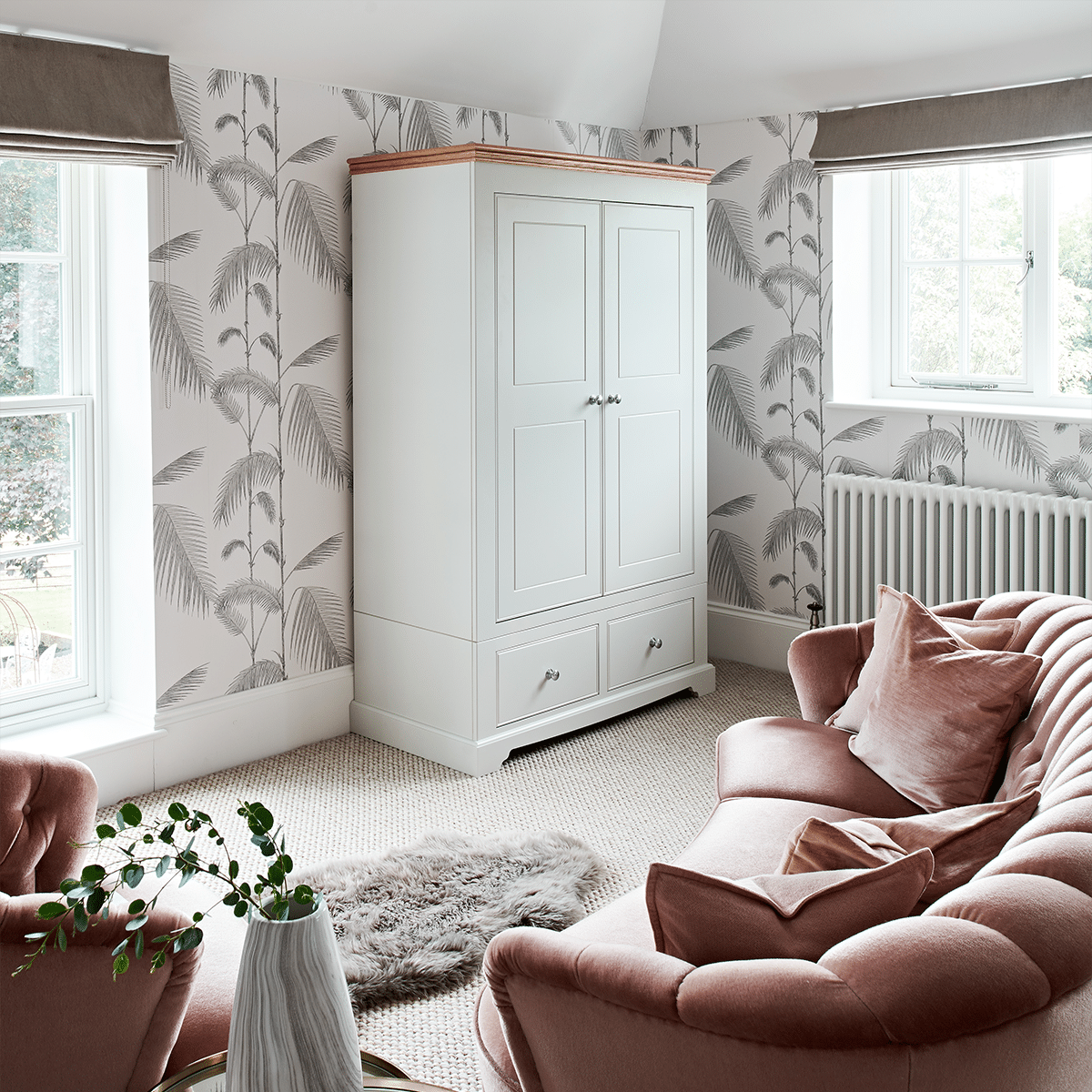 Inspiration Painted 2 Door/1 Drawer Wardrobe