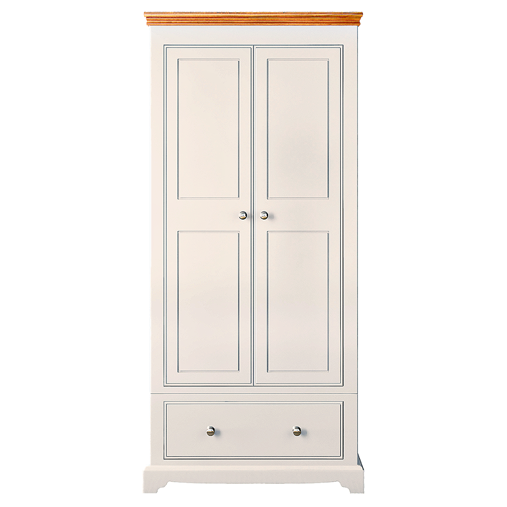 Inspiration Painted 2 Door/1 Drawer Wardrobe