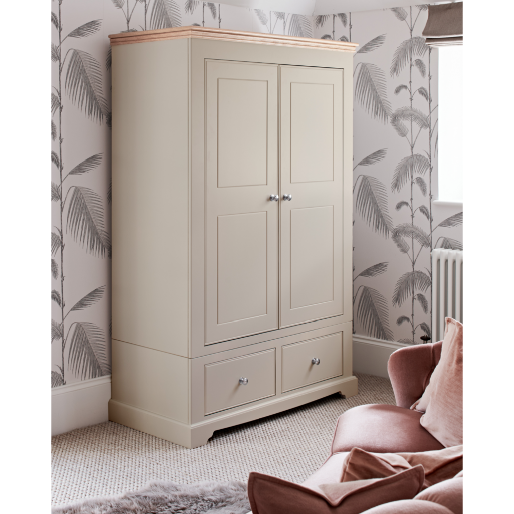 Inspiration Painted 2 Door/2 Drawer Wardrobe