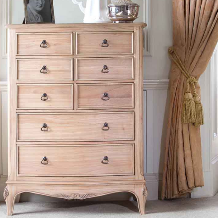 Limoges Tall Wide 8 Drawer Chest of Drawers