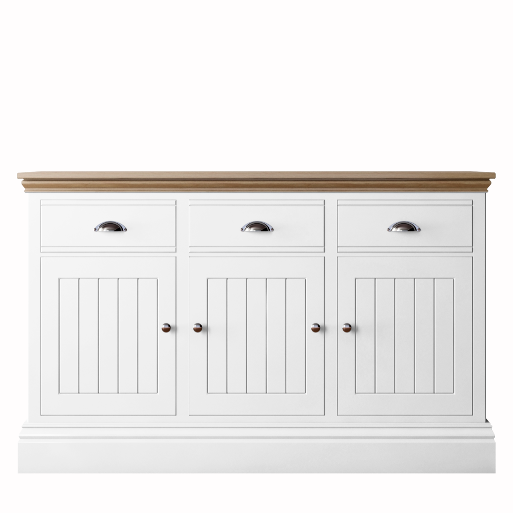 New England 3 Door 3 Drawer Sideboard