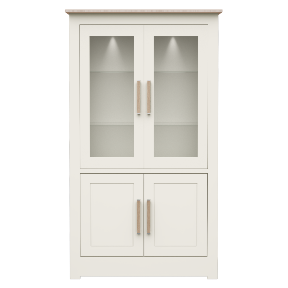 Modo Painted Glazed 4 Door Cabinets