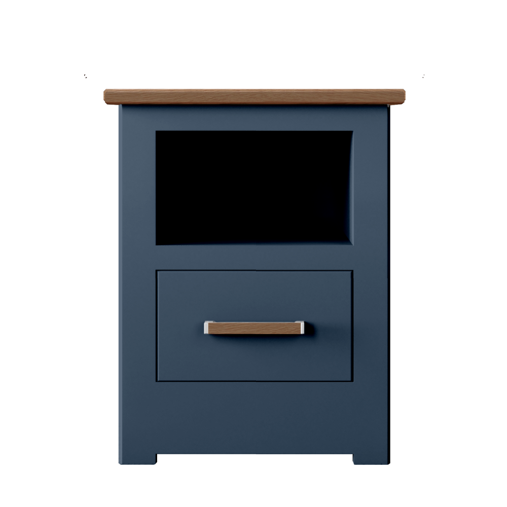 Modo Painted 1 Drawer Open Shelf Bedside