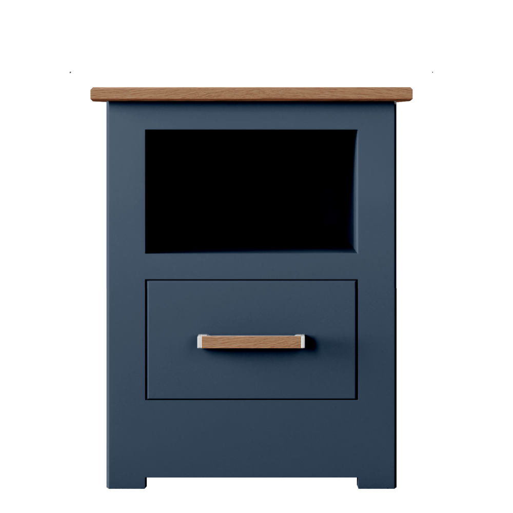 Modo Painted 1 Drawer Open Shelf Bedside