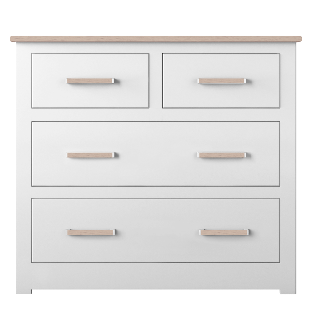 Modo Painted  Small 2 Over 2 Chest of Drawers