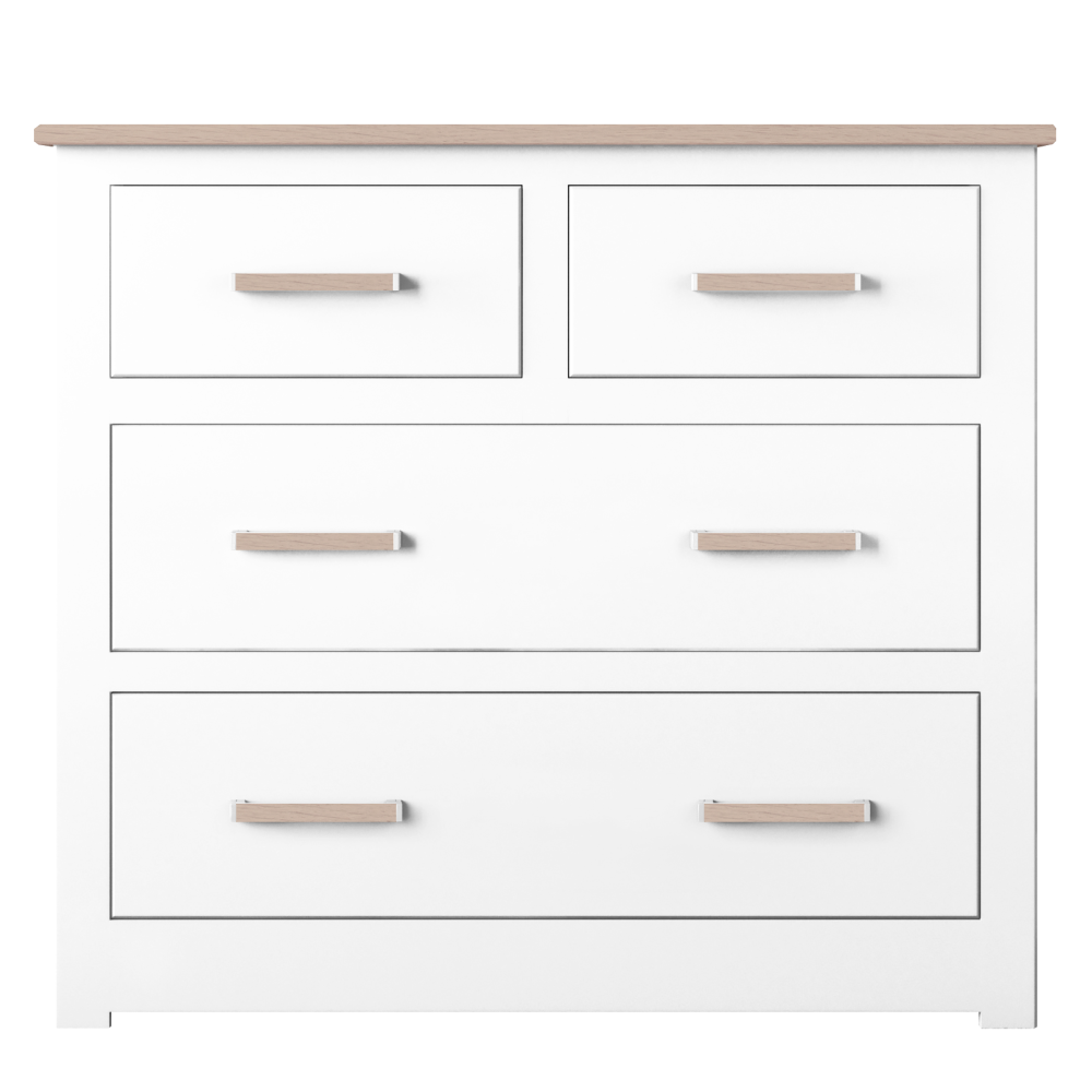 Modo Painted  Small 2 Over 2 Chest of Drawers