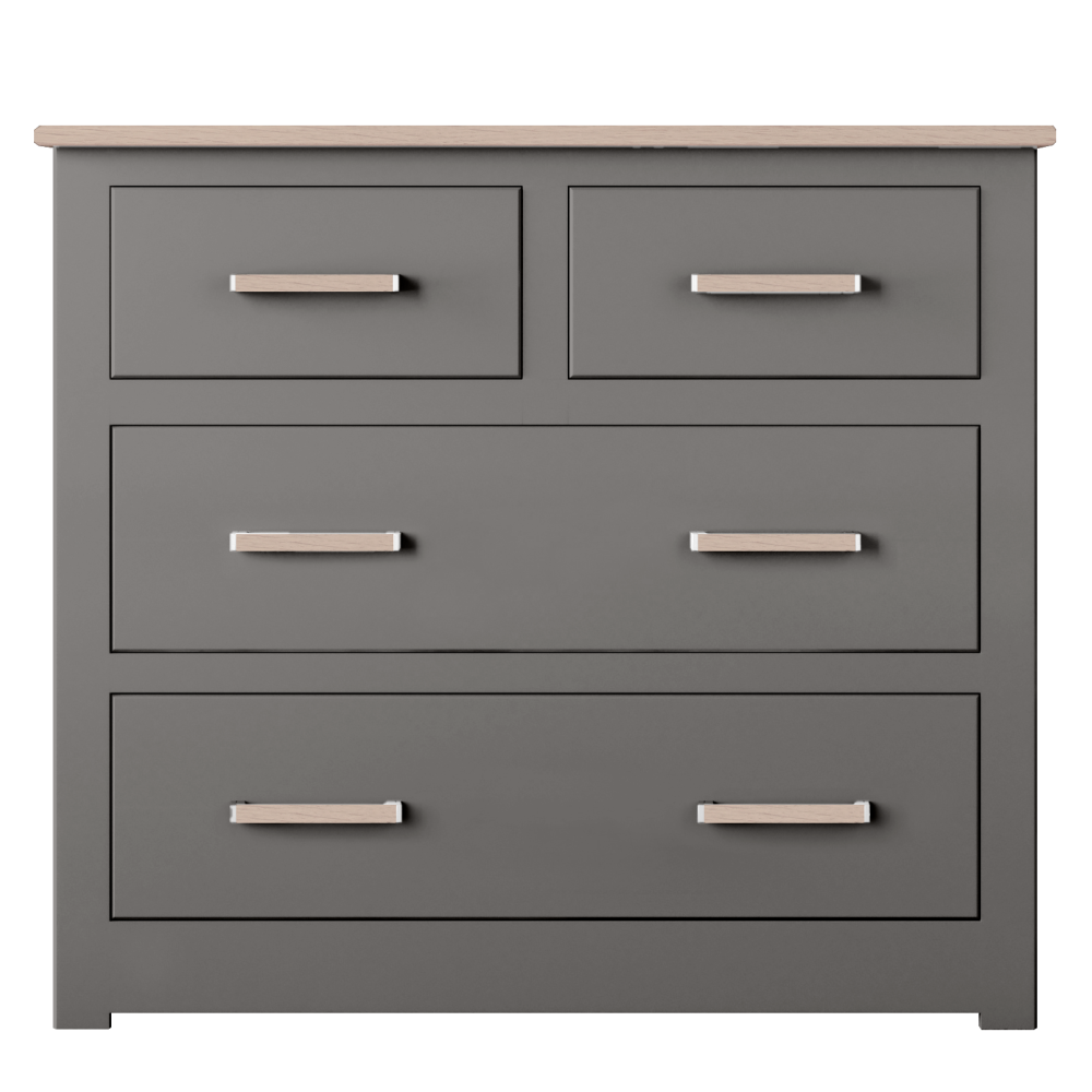 Modo Painted  Small 2 Over 2 Chest of Drawers