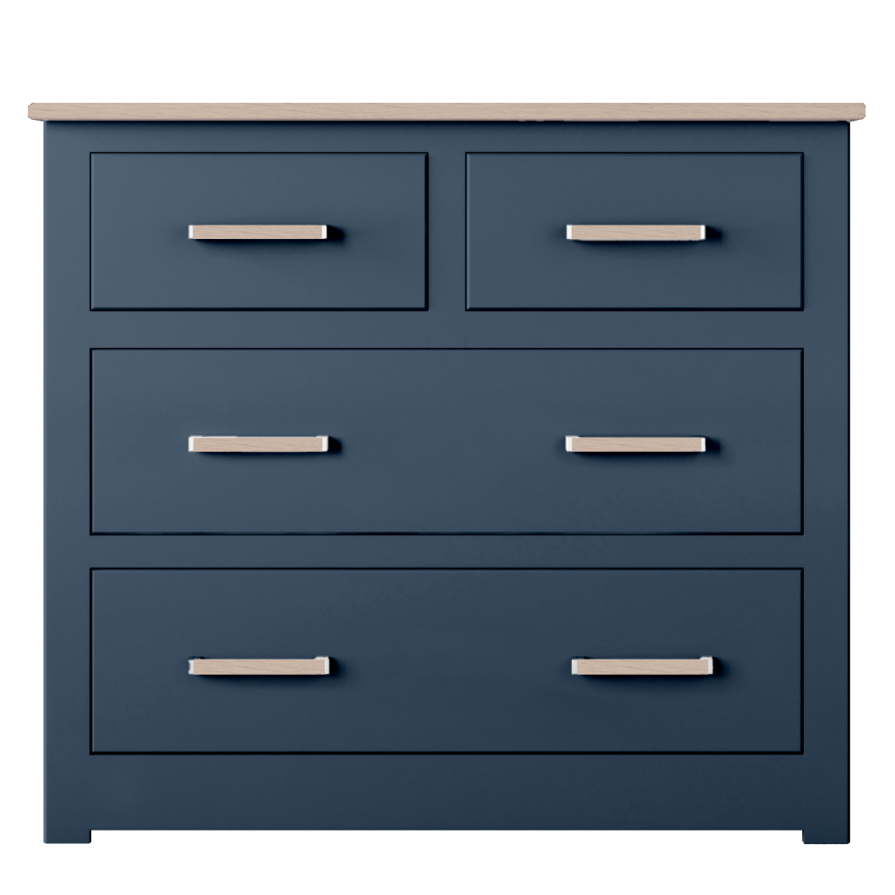 Modo Painted  Small 2 Over 2 Chest of Drawers