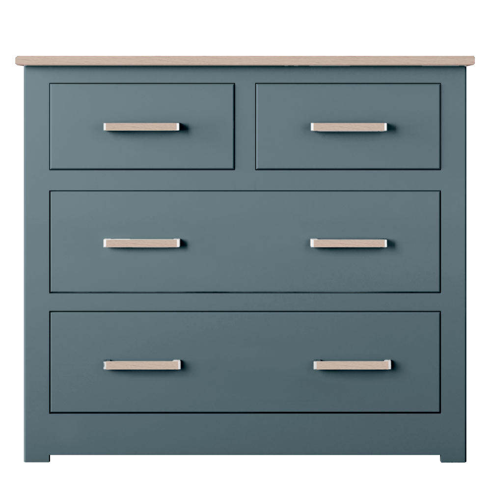 Modo Painted  Small 2 Over 2 Chest of Drawers