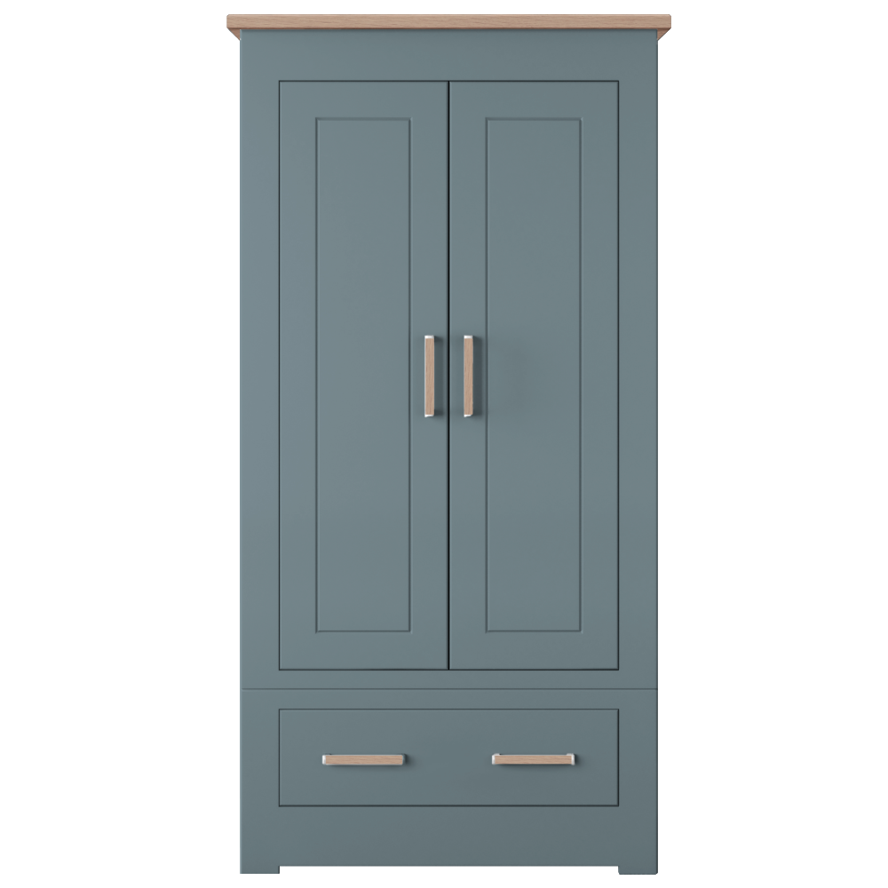 Modo Double 2 door 1 drawer Wardrobe