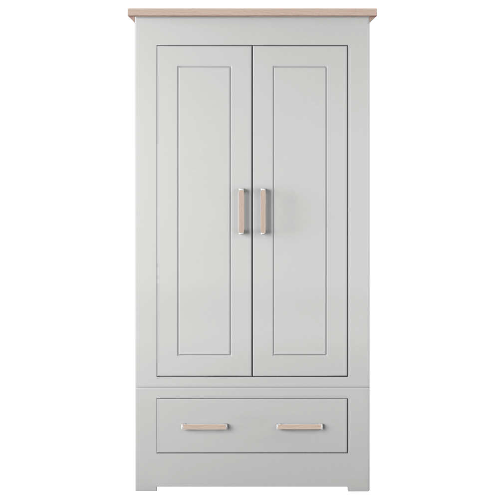 Modo Double 2 door 1 drawer Wardrobe