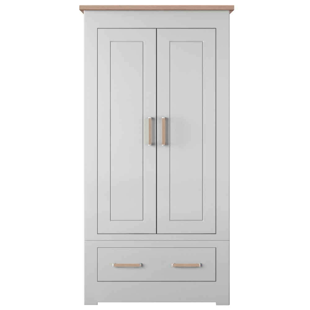 Modo Double 2 door 1 drawer Wardrobe