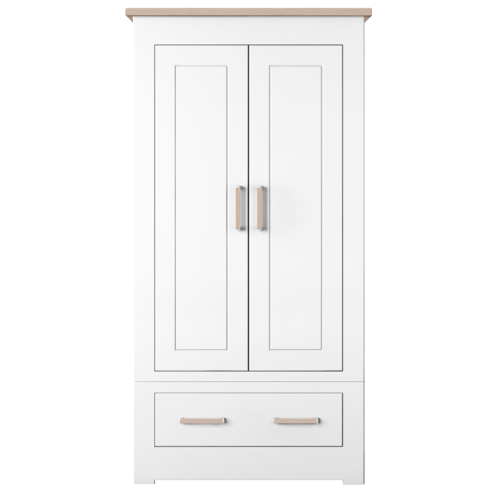 Modo Double 2 door 1 drawer Wardrobe