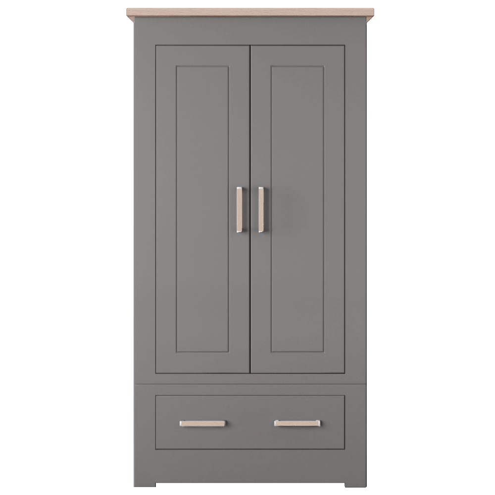 Modo Double 2 door 1 drawer Wardrobe